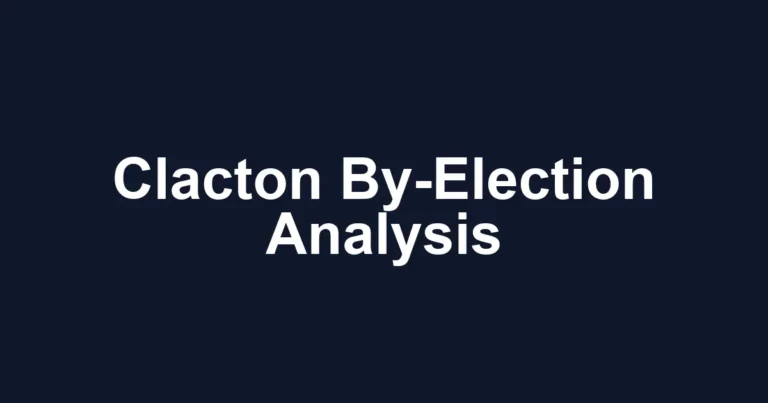 Clacton By-Election Winner 2026: Polymarket Analysis
