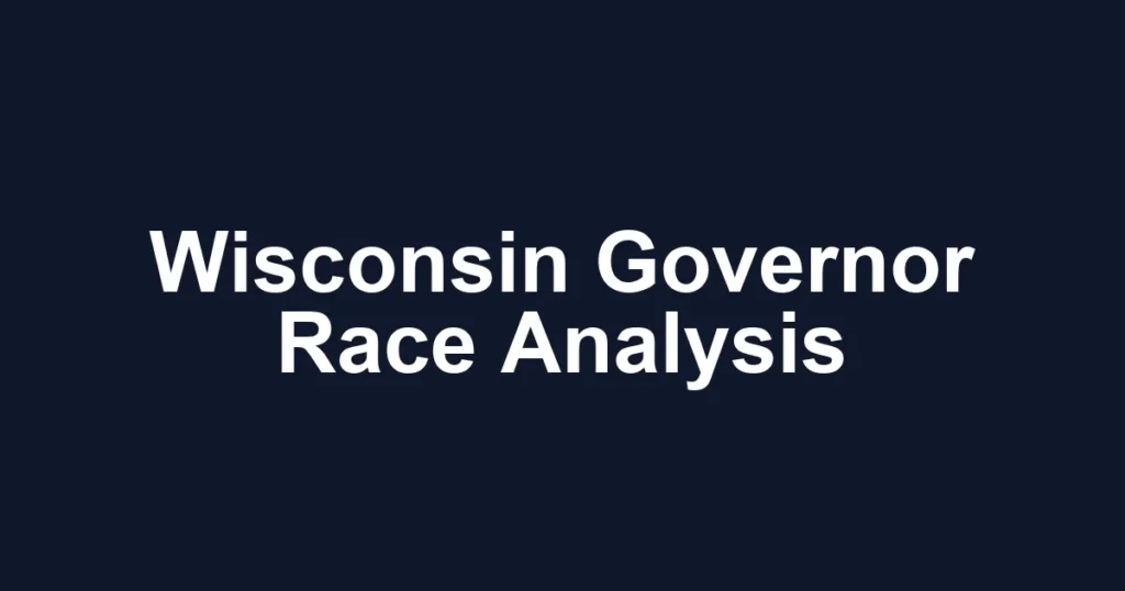 Wisconsin Governor Race 2026: Polymarket Analysis