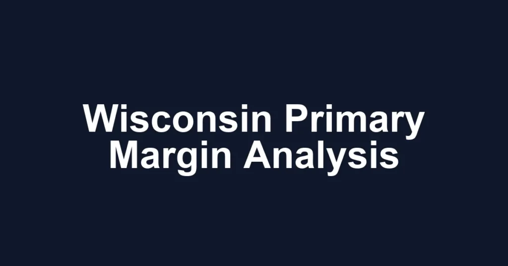 Wisconsin Gov Democratic Primary Margin of Victory: Polymarket Analysis